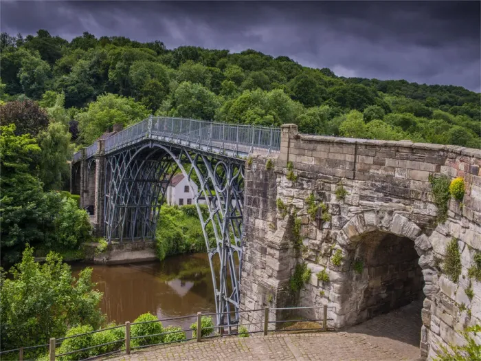 Framed Print : The Iron Bridge at Severn Shropshire, England, United Kingdom