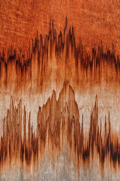 Jagged wood stains shot from a close up point of view, Wyndham, Western Australia, Australia