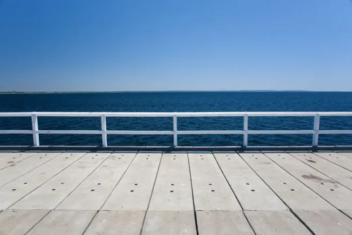 Framed Print : Jetty Abstract