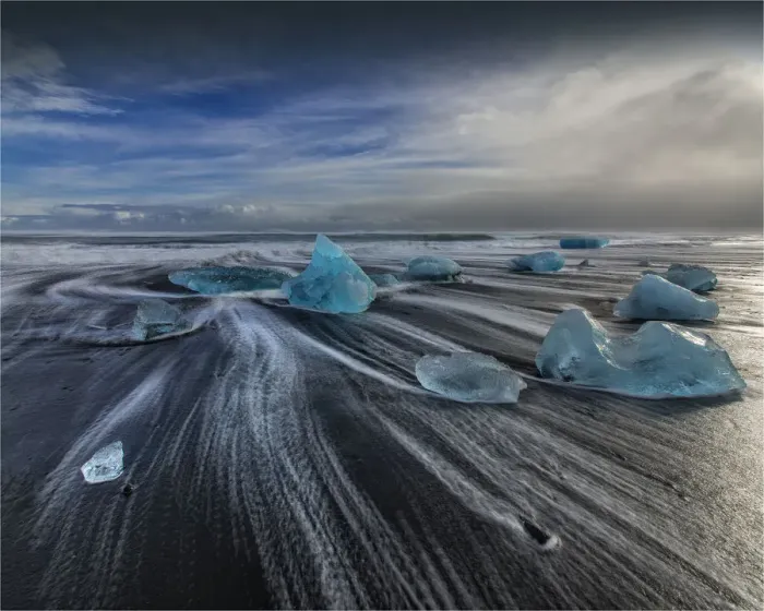 Framed Print : Jokulsarlon beach
