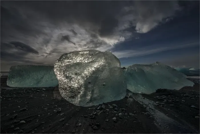 Framed Print : Jokulsarlon beach