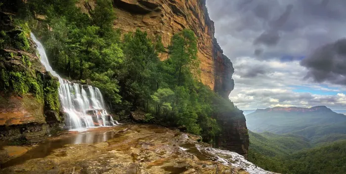 Framed Print : Katoomba Falls panorama