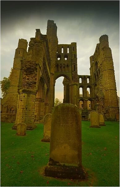 Kelso Abbey, a small town in the Scottish borders region of the United Kingdom