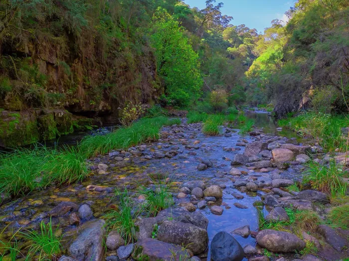 Framed Print : Kiewa River Canyon in the Autumn, Mount Beauty, Alpine area of Victoria, Australia