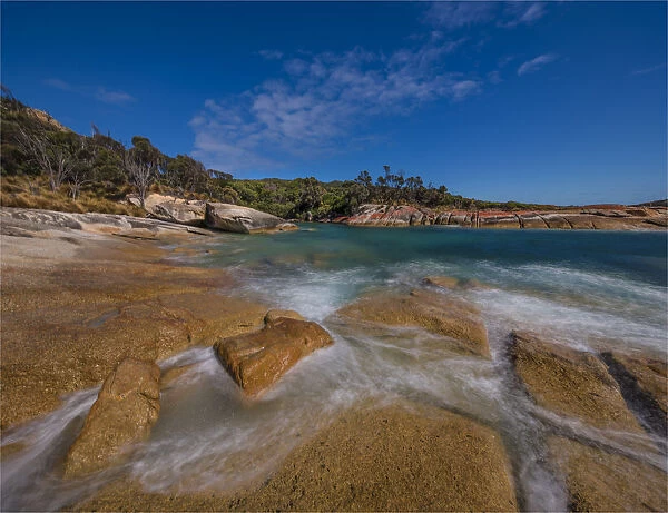 Killiecrankie bay, west coastline of Flinders Island, Bass Strait, Tasmania, Australia