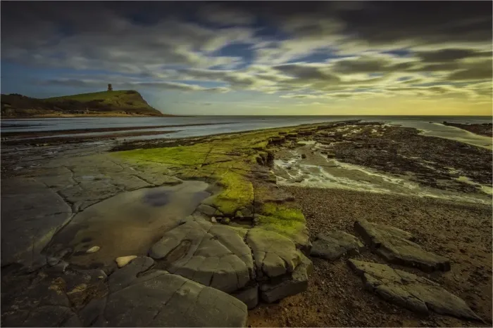 Framed Print : Kimmeridge Bay, on the World Heritage Jurassic coastline of Dorset, south west England