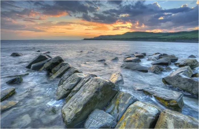 Framed Print : Kimmeridge Bay, on the World Heritage Jurassic coastline of Dorset, south west England Framed Print : Kimmeridge Bay, on the World Heritage Jurassic coastline of Dorset, south west England