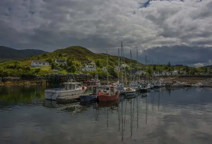 Framed Print : Kyleakin harbour