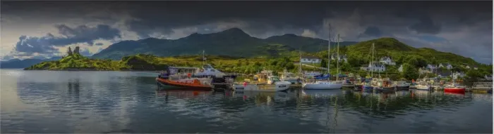 Framed Print : Kyleakin harbour, Isle of Skye, Scotland, United Kingdom Framed Print : Kyleakin harbour, Isle of Skye, Scotland, United Kingdom