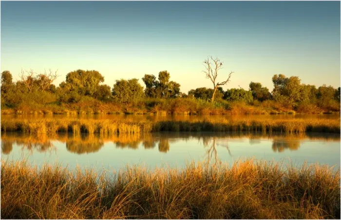 Framed Print : Lagoon in flood, Birdsville, Queensland, Australia Framed Print : Lagoon in flood, Birdsville, Queensland, Australia