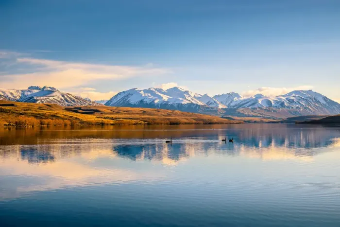 Framed Print : Lake Alexandrina, South Island, New Zealand