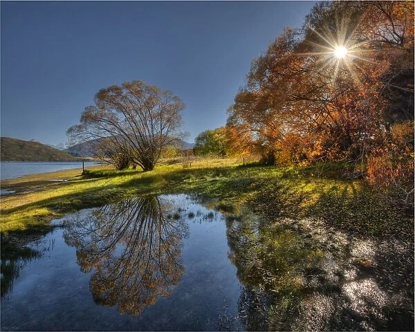 Lake Glendhu reflections, South Island of New Zealand