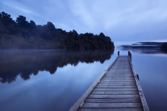 Framed Print : Jetty. Lake Mapourika is located on West Coast of New Zealands South Island Framed Print : Jetty. Lake Mapourika is located on West Coast of New Zealands South Island