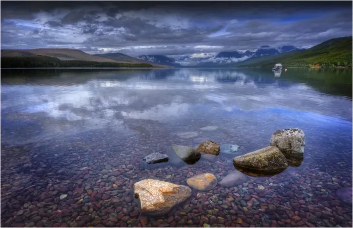 Framed Print : Lake McDonald, Glacier Lake National park, Montana, United States of America Framed Print : Lake McDonald, Glacier Lake National park, Montana, United States of America