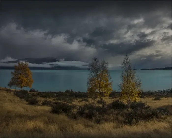 Framed Print : Lake Pukaki, Canterbury plains, south island, New Zealand