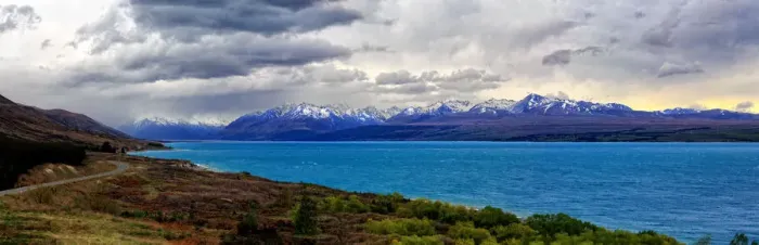 Framed Print : Lake Pukaki storm panorama