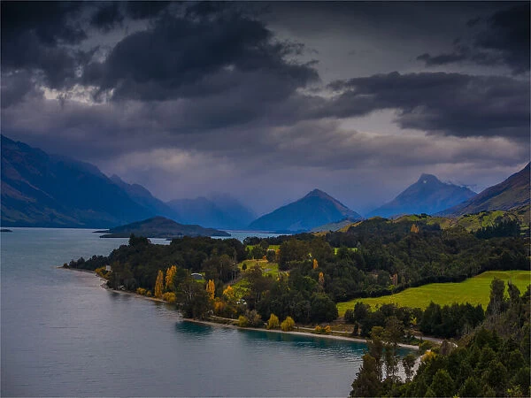 Lake Wakatipu and view towards Glenorchy, South Island, New Zealand