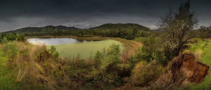Framed Print : Landscape near Eldorado during Autumn, North Central Victoria, Australia