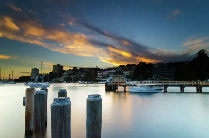 Framed Print : Lavender Bay Pier, Sydney, NSW, Australia Framed Print : Lavender Bay Pier, Sydney, NSW, Australia
