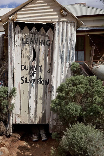 The leaning dunny of Silverton, Australia