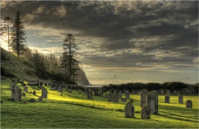 Framed Print : Light over Kingston Cemetery Framed Print : Light over Kingston Cemetery