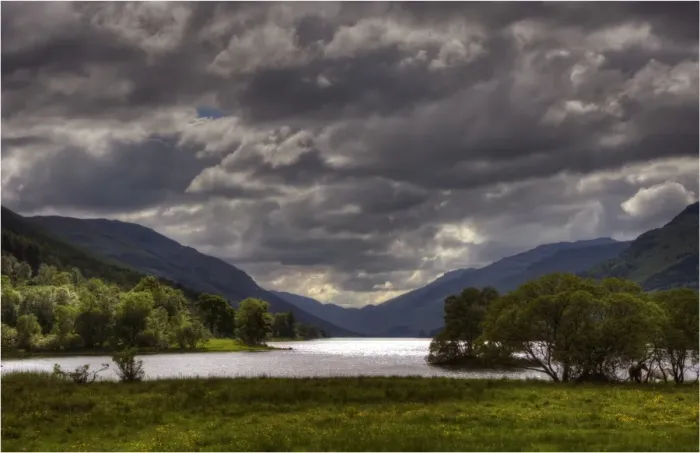 Framed Print : Light over Loch Voil, Highlands of Scotland Framed Print : Light over Loch Voil, Highlands of Scotland