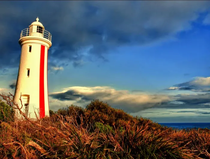 Framed Print : Lighthouse on the hill
