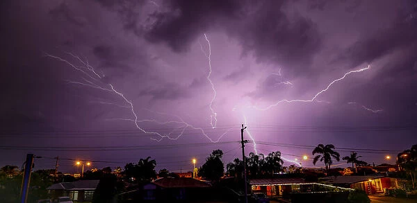 Lightning on the sunshine Coast Queensland