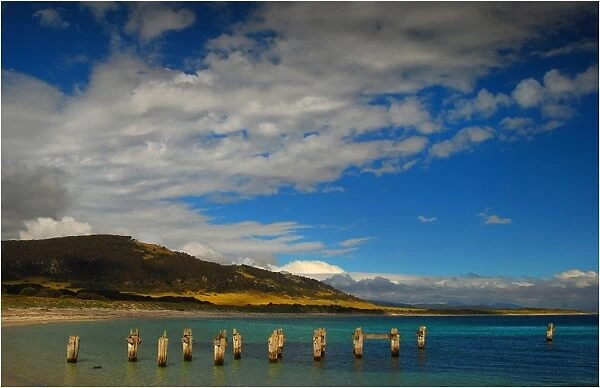 Lillies Beach, beautiful and scenic coastline near Saywers Bay Flinders Island, Tasmania