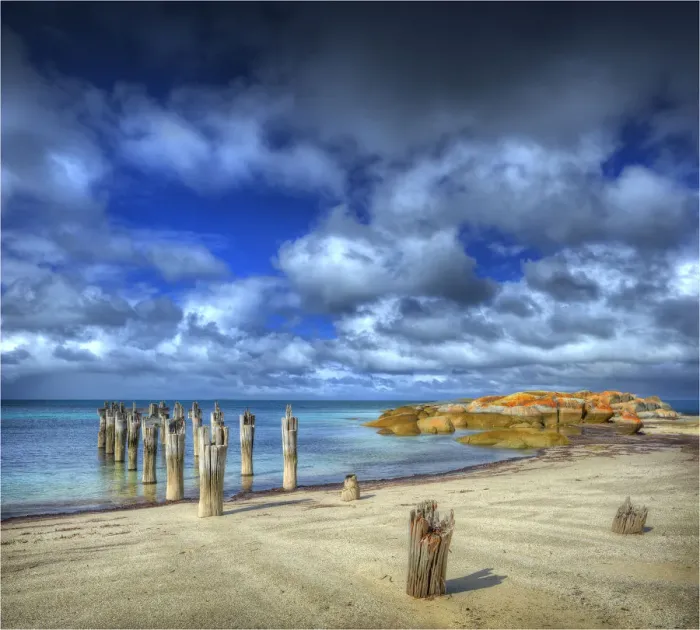 Framed Print : Lillies beach, Wybalena, Flinders Island, Tasmania Framed Print : Lillies beach, Wybalena, Flinders Island, Tasmania
