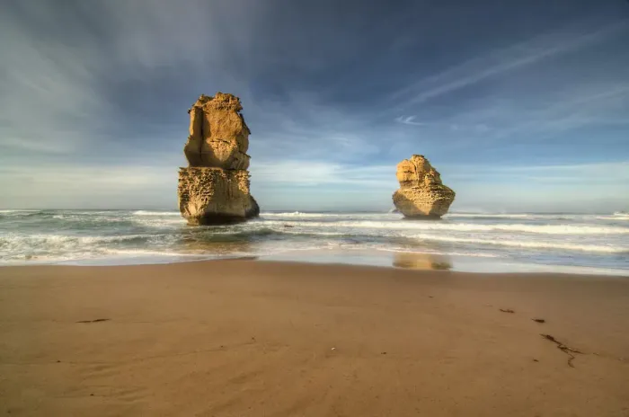 Framed Print : Limestone stacks