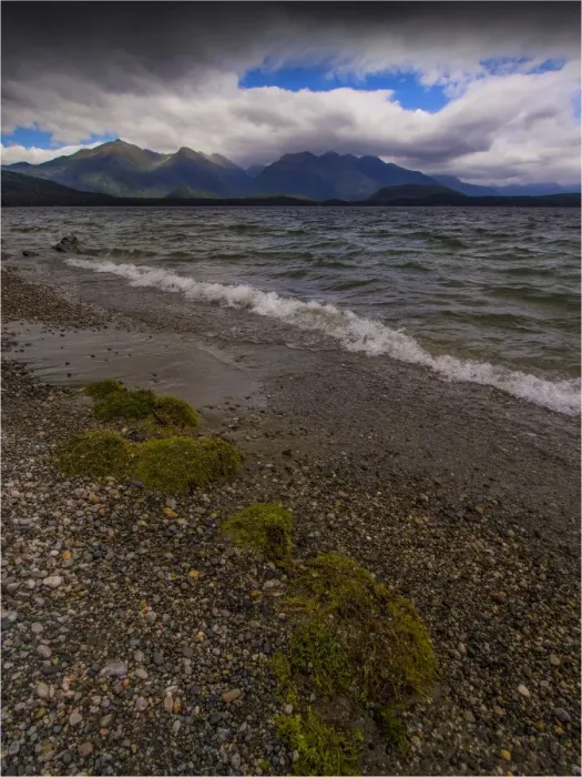 Framed Print : Lkae Manapouri in the South Island of New Zealand