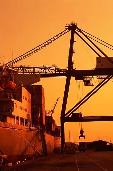 Loading Docks at Sunset in Australia