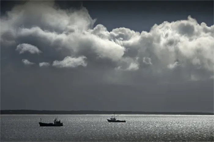 Framed Print : Lobster boats King Island, Bass Strait, Tasmania