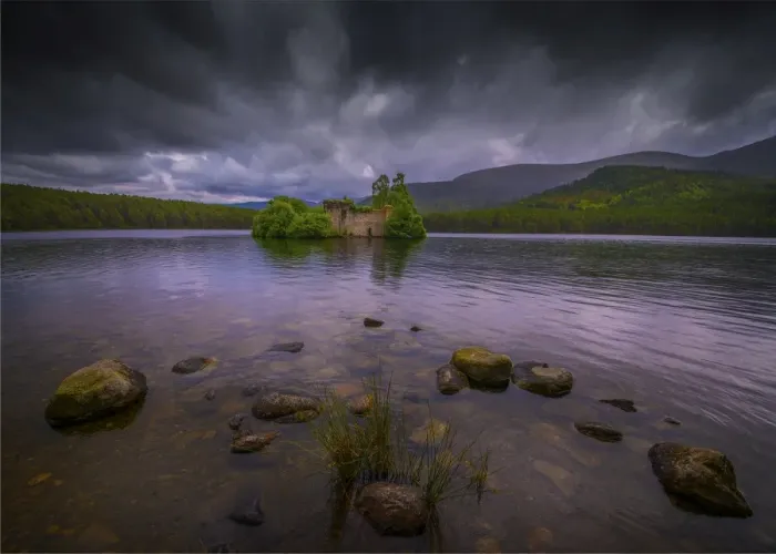 Framed Print : Loch Eilein, Scotland, United Kingdom