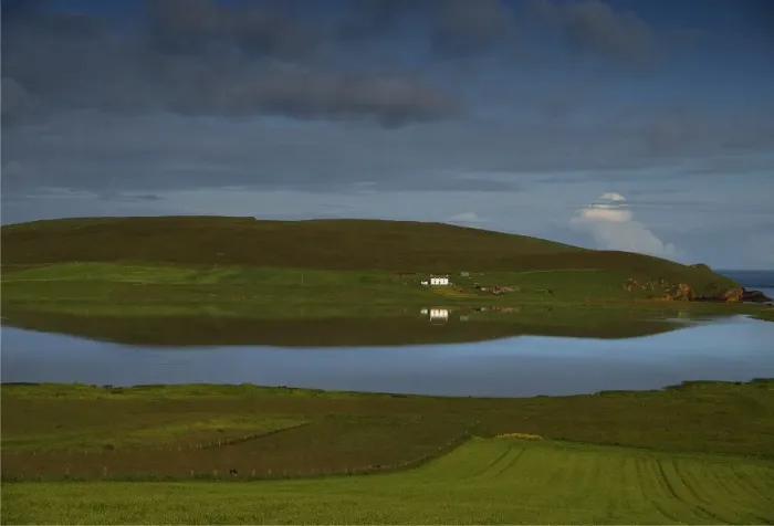Framed Print : Loch Spiggie, Shetland Islands Scotland Framed Print : Loch Spiggie, Shetland Islands Scotland