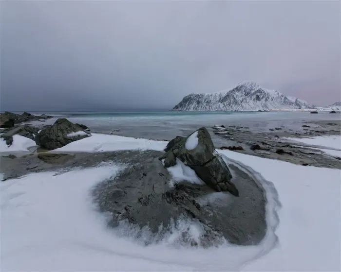 Framed Print : Lofoten Peninsular, winter wonderland, Arctic circle, Norway Framed Print : Lofoten Peninsular, winter wonderland, Arctic circle, Norway