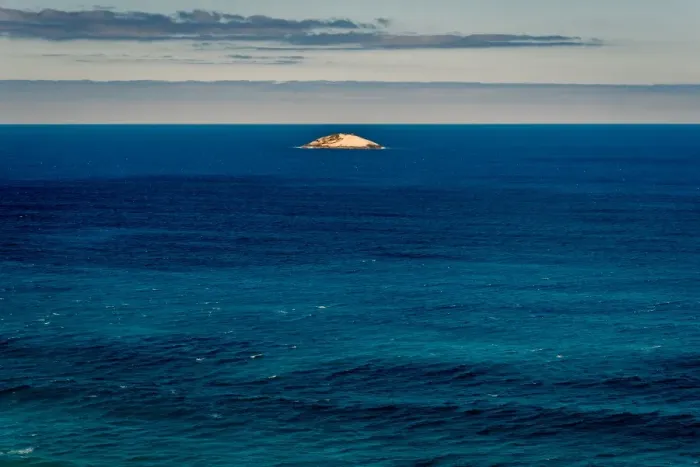 Framed Print : Lone island in Albany, Western Australia