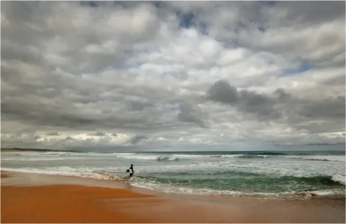 Framed Print : A lone surfer and coastal view, shipwreck coastline, Victoria, Australia Framed Print : A lone surfer and coastal view, shipwreck coastline, Victoria, Australia