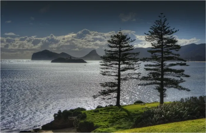 Framed Print : Lord Howe Island lagoon view