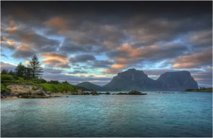 Framed Print : Lord Howe Island, majestic and scenically wonderful, is part of New South Wales, Australia