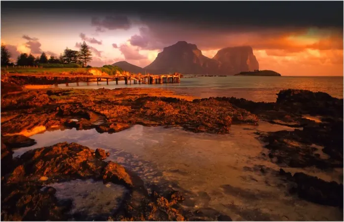 Framed Print : Lord Howe Island, majestic and scenically wonderful, is part of New South Wales, Australia