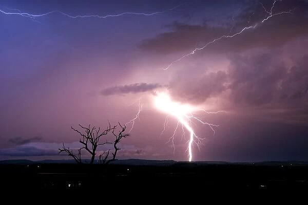 Love Road Lightning. Lightning captured during a thunderstorm out the back of Toowoomba