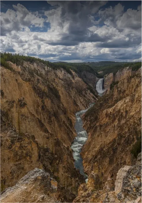 Framed Print : Lower Yellowstone falls, in the Yellowstone National Park, Wyoming Framed Print : Lower Yellowstone falls, in the Yellowstone National Park, Wyoming