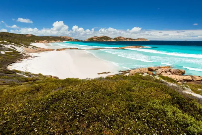 Framed Print : Lucky Bay beach