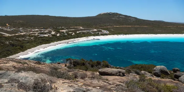 Framed Print : Lucky Bay look out