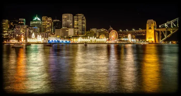 Framed Print : Luna Park across Lavender Bay Framed Print : Luna Park across Lavender Bay