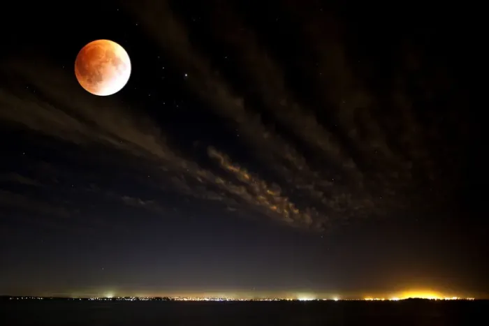 Framed Print : Lunar Eclipse