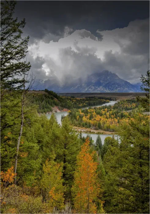 Framed Print : Magnificent scenery of the Teton mountain range, Snake River overlook, Grand Tetons National Park, Wyoming, USA Framed Print : Magnificent scenery of the Teton mountain range, Snake River overlook, Grand Tetons National Park, Wyoming, USA