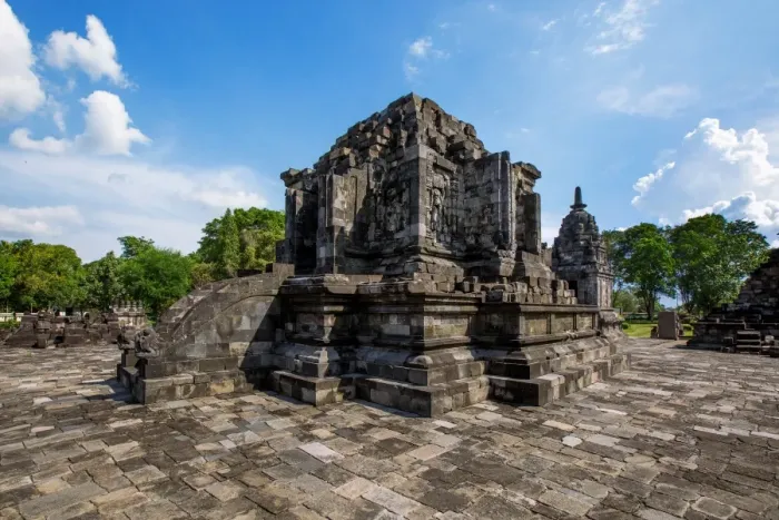Framed Print : The Main Temple at Candi Lumbung Within Prambanan Temple Complex, Central Java, Indonesia